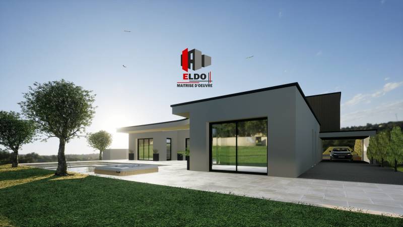 Images 3D pour une construction contemporaine en Isère
